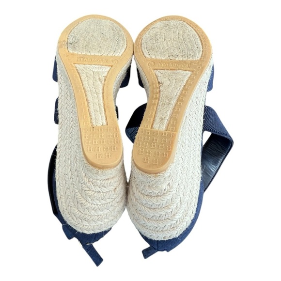 Talbots Lyndsay D’Orsay Espadrille Wedges – Navy, Size 8.5, NWOT - Picture 8 of 9